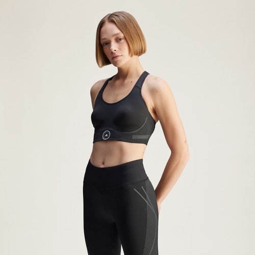 adidas by Stella McCartney TruePace High Support Sports Bra - Black - JD8407