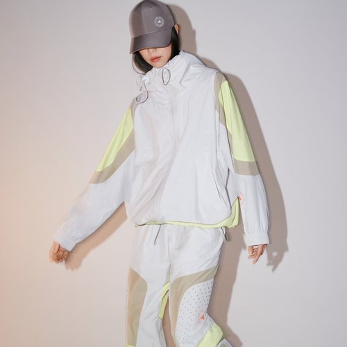 adidas by Stella McCartney Woven Track Top - Chalk Pearl/Blush Yellow - IT7528