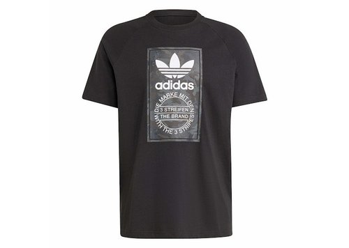 adidas Camo Tongue Tee 'Black' - IS0236 | Solesense
