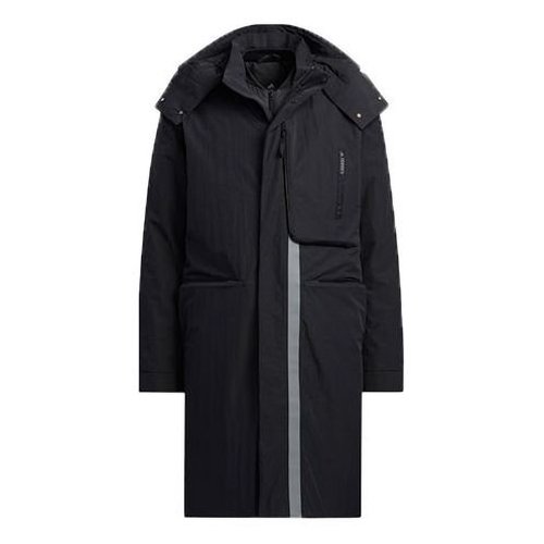 adidas Casual 3-In-1 Long Down Jacket - Black - H13847