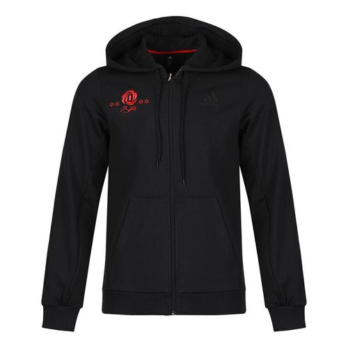 adidas Casual Hooded Sports Jacket - Black - GE2928