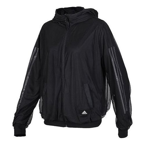 adidas Casual Hooded Sportswear Windbreaker Jacket - Black - FK3522