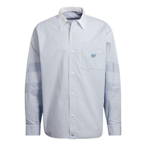 adidas Casual Sports Long Sleeves Shirt Sky Blue - HD4799