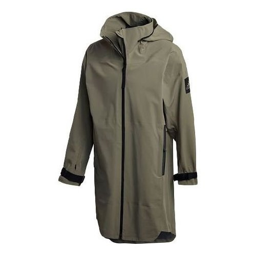 adidas Casual Sports Windproof Stay Warm Hooded Jacket Green - Army Green - GD9427