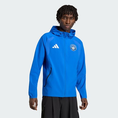 adidas CF Montreal Tiro Travel Full Zip Windbreaker - Blue/White - JZ2823