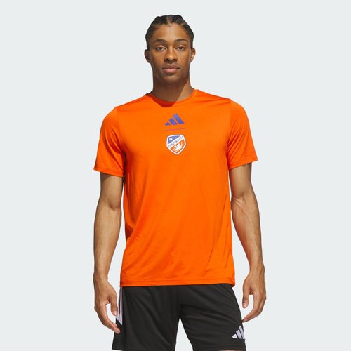 adidas Cincinnati Fc Short Sleeve Pregame T-Shirt - Collegiate Orange/Mls-Fcn-C6c - KD2034