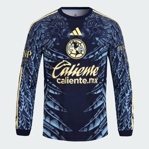 adidas Club America 25/26 Long Sleeve Away Jersey - Team Navy Blue 2 - JN8637