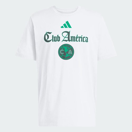 adidas Club América Playing Card Graphic Tee - White/Soccr-Ca1-3zg - LC6596