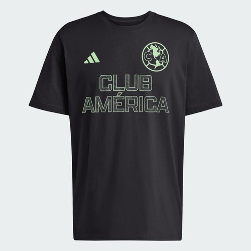 adidas Club América Wordmark Graphic Tee - Black/Soccr-Ca1-3zg - LC6593