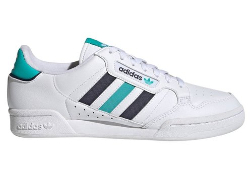 adidas Continental 80 Stripes - Cloud White/Shadow Navy Blue/Semi Mint Rush - GW1705