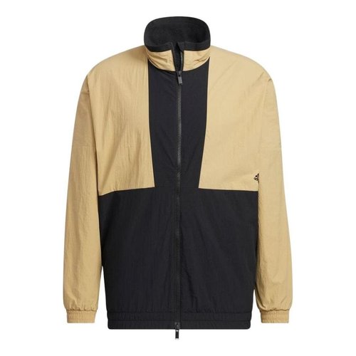 adidas Contrast Color Stitching Alphabet Printing Stand Collar Sports Multicolor Jacket - HM2693