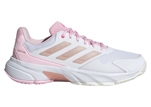 adidas Courtjam Control 3 - Cloud White/Silver Metallic/Lucid Pink - JP9739