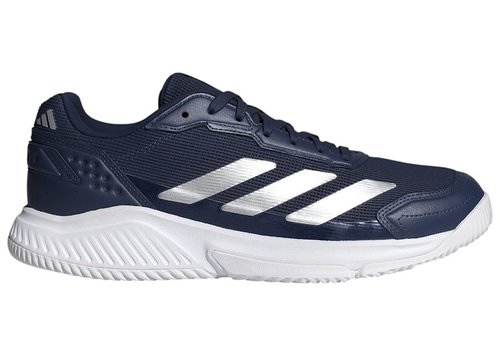 adidas Courtquick Padel White - Dark Blue/Silver Metallic/Cloud White - KJ3633