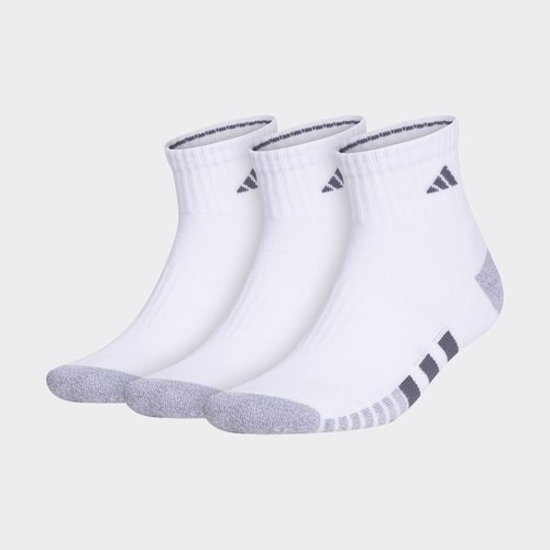 adidas Cushioned Quarter Socks 3 Pairs - White/Grey/Black - GB4188
