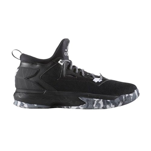 adidas D Lillard 2 | Size 9.5 - Black/White/Grey - B42383