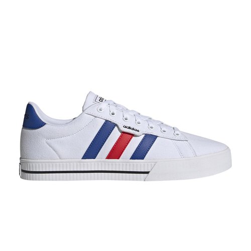 adidas Daily 3.0 | Size 7.5 - Cloud White/Royal Blue/Vivid Red - H04578