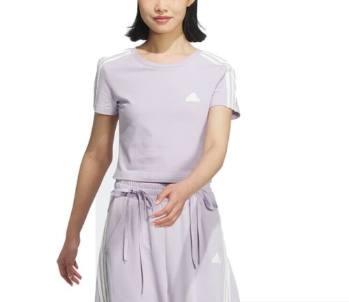 adidas Dance Short Sleeve T-Shirt Asia Sizing - Purple - JI9794