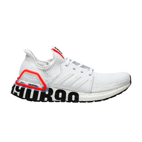 David Beckham x adidas Ultraboost 19 - Core White/Footwear White-Solar Red - FW1970