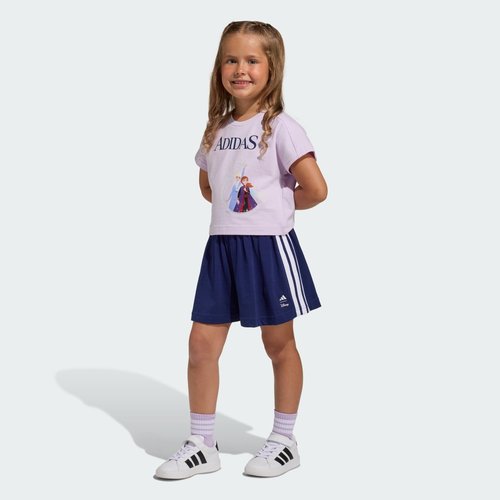 adidas Disney Frozen T-Shirt Set - Ice Lavender/Dark Blue - JZ3578