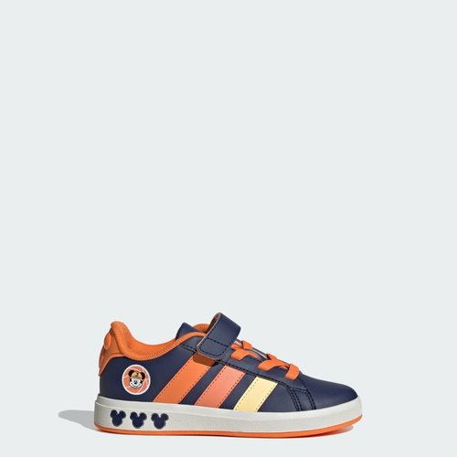 adidas Disney Mickey Mouse Grand Court - Dark Blue/Ice Tangerine/Pure Orange - JS2345