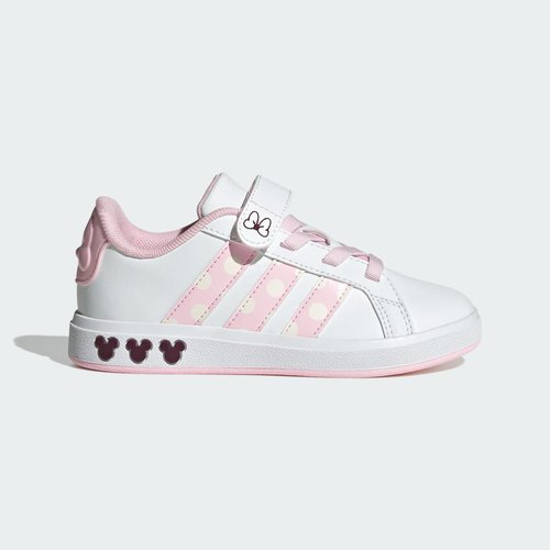 adidas Disney Minnie Mouse Grand Court - Cloud White/Clear Pink/Chalk White - JR8134