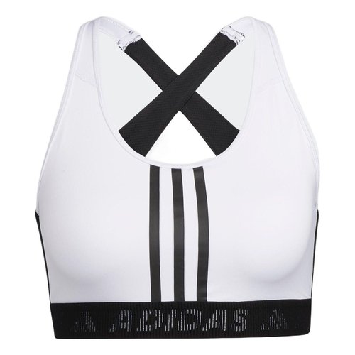 adidas Don't Rest 3-Stripes Bra 'White' - White/Black - GL0585