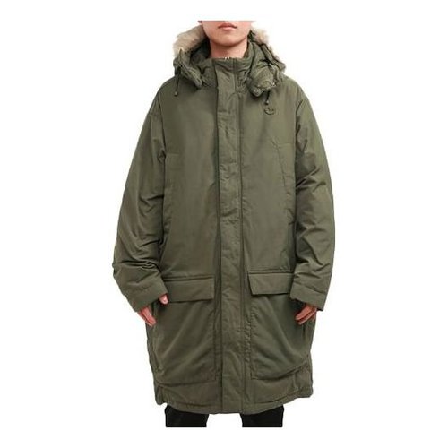 adidas Down Fur Parka Casual Sports Stay Warm hooded down Jacket - Green - GE1317