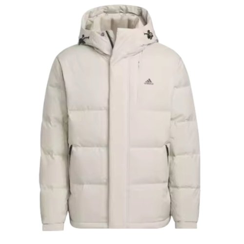 adidas Down Hooded Jacket - Beige - IW0780