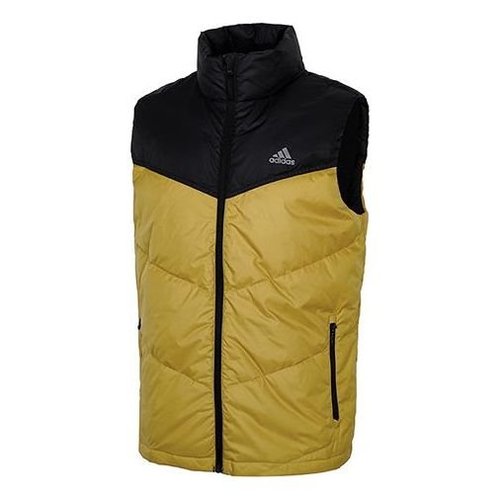 adidas Down Padded Vest Jacket - Yellow Black - H20778
