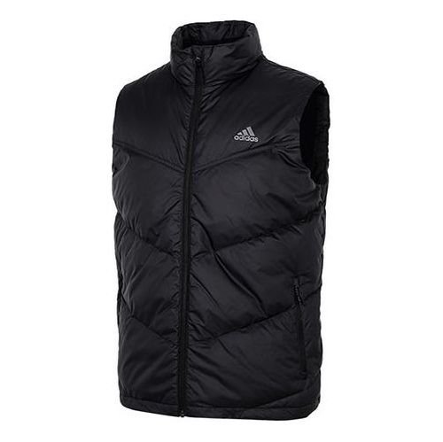 adidas Down Vest Outdoor Stay Warm Stand Collar Black - H20775
