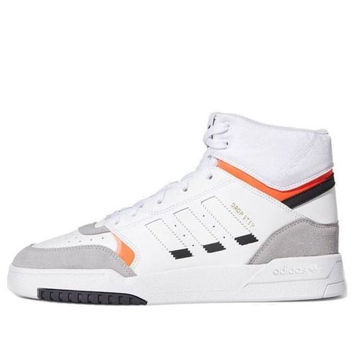 adidas DROP STEP - White/Orange - EE5220