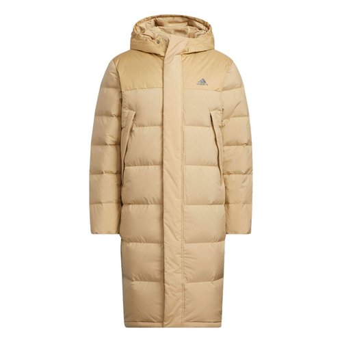 adidas Duck Down Long Jacket - Tan - HZ2599