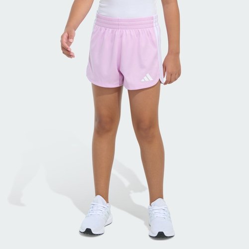adidas Elastic Waistband 3-Stripes Pacer Mesh Shorts - Infused Lilac - JK0517