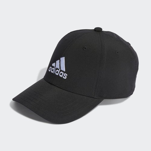 adidas Embroidered Logo Lightweight Baseball Cap - Black/White - IB3244