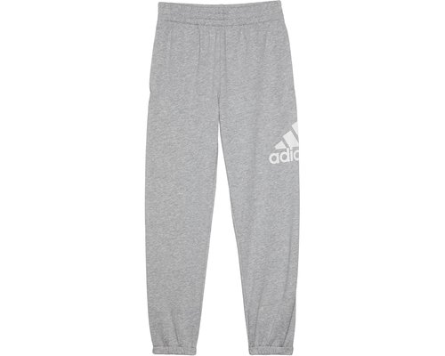 adidas Essential Heather Graphic Fleece Joggers Big Kid Casual Pants - Medium Grey Heather - AK4947