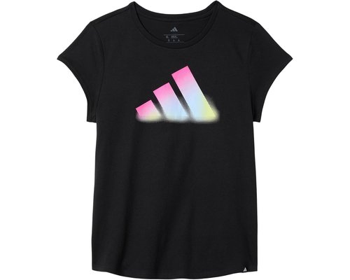 adidas Essential Heather T-Shirts Big Kid Clothing - Black Adi - AA10447