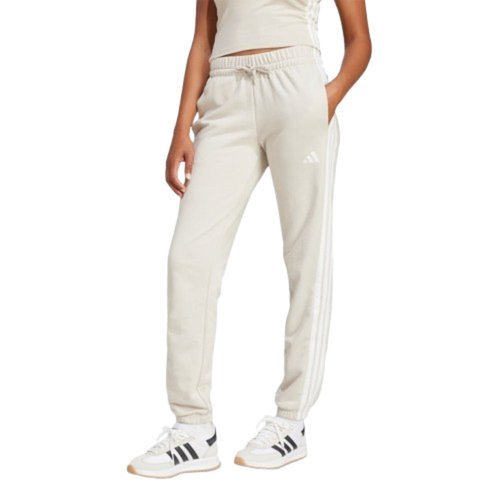 adidas Essentials 3-Stripes French Terry Cuff Pants Asia Sizing - White - JE0049