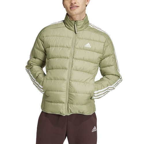 adidas Essentials 3-Stripes Light Down Jacket - Tent Green - IX8909