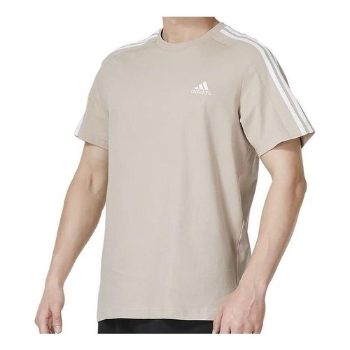 adidas Essentials 3-Stripes T-Shirt - Wonder Taupe/White - IC9342