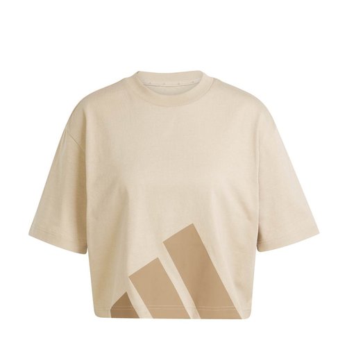 adidas Essentials Big Logo Tee - Warm Sandstone - JY3428