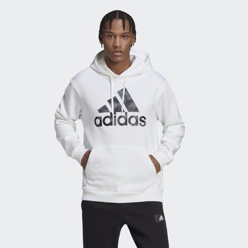 adidas Essentials Camo Print French Terry Hoodie - White - HL6932