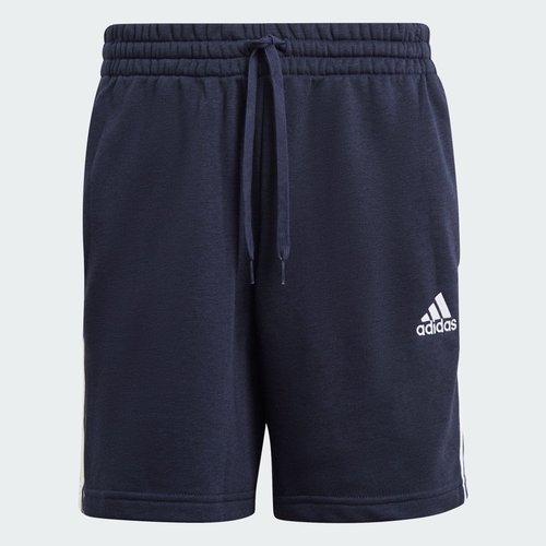 adidas Essentials French Terry 3-Stripes Shorts - Legend Ink/White - GK9598
