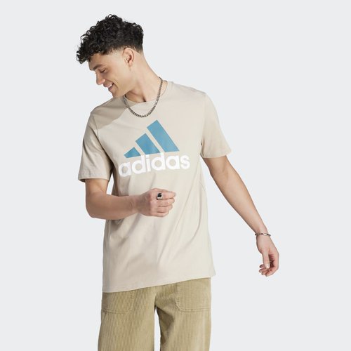 adidas Essentials Single Jersey Big Logo Tee - Wonder Beige - IJ8575