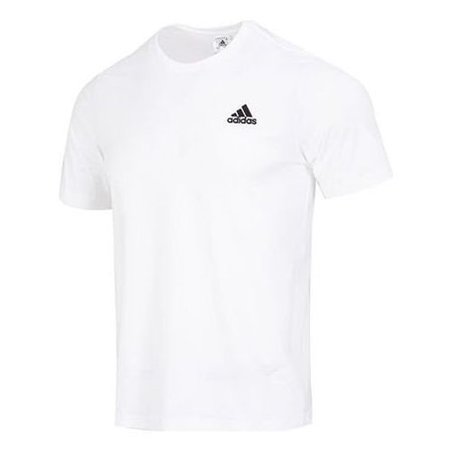 adidas Essentials Single Jersey Embroidered Tee - Red - IC9286