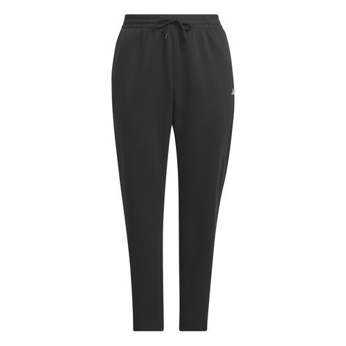 adidas Essentials Small Logo Feel Cozy Open Hem Joggers Plus Size - Black - IY3705