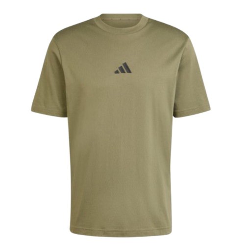 adidas Essentials Small Logo Single T-Shirt - Green - JF1097