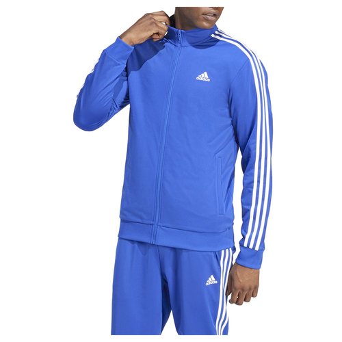 adidas Essentials Warm-Up 3-Stripes Track Jacket - Semi Lucid Blue/White - IS9286