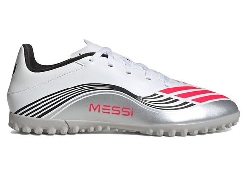 adidas F50 Club TF Messi Prestig10 Pack - Cloud White/Lucid Red/Silver Metallic - JP7445