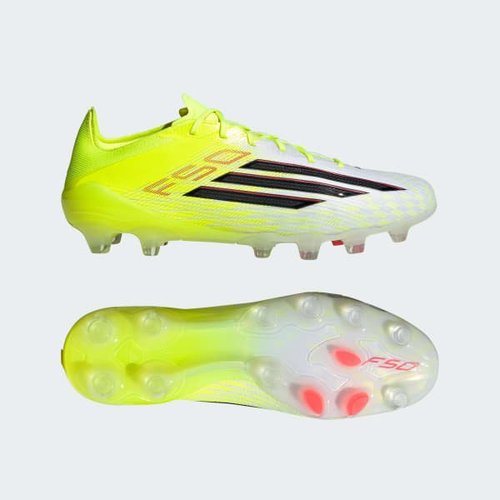 adidas F50 ELITE HG/AG Hard Ground & Artificial Turf Football Boots Team Solar Yellow 2/Core Black/Lucid Red - JR6466
