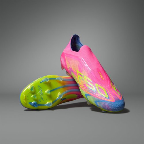 adidas Adizero F50 Elite Laceless FG - Lucid Pink/Lucid Lemon/Blue Fusion - IE1212